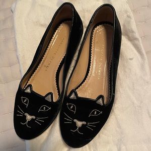 Velvet Charlotte Olympia Cat Loafers